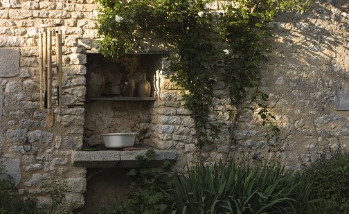 Façade de maison particulière à la Boudinière, Pouligny Saint Pierre